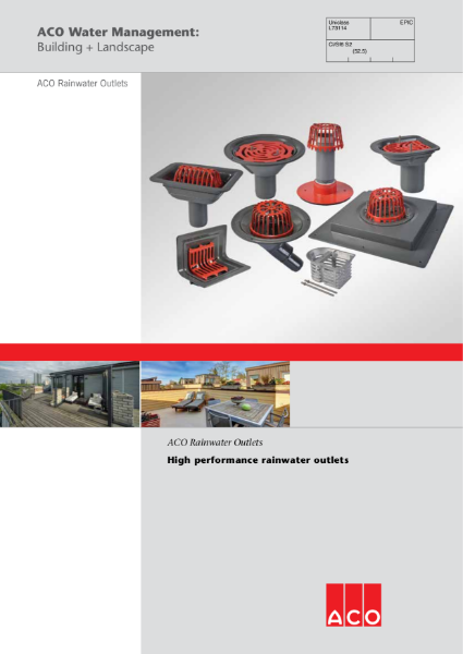 ACO Rainwater Outlets Brochure