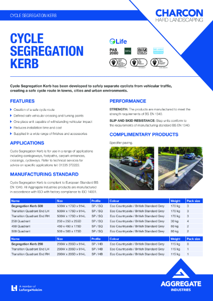 Cycle Segregation Kerb