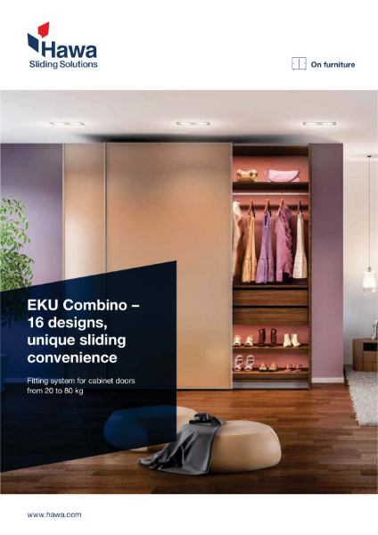 New EKU Combino sliding hardware for furniture