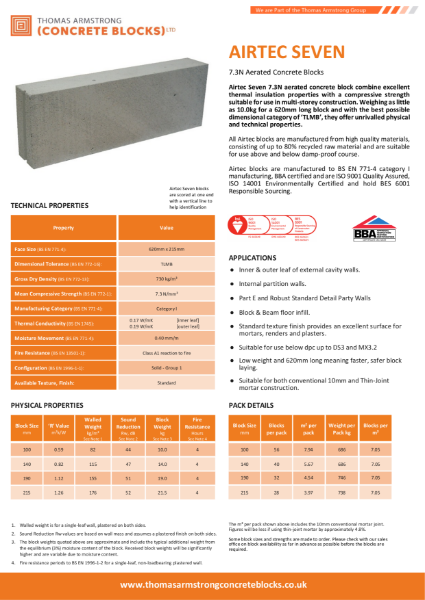 Airtec Seven 7.3N Block Datasheet