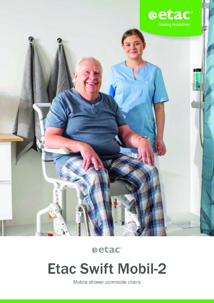 Etac Swift Mobil Tilt-2 mobile shower commode brochure