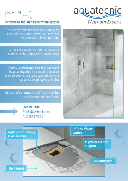 Aquatecnic Infinity Wetroom Former Brochure