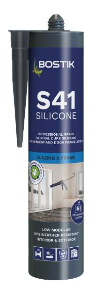 Bostik Professional S41 - Glazing Silicone Sealant - Neutral Silicone