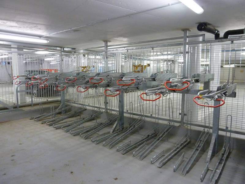 Josta 2-tier racks at Strata SE1