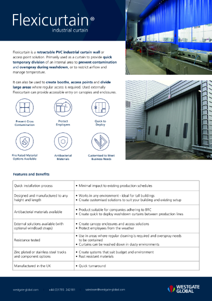 Flexicurtain Fact Sheet