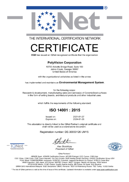 ISO 14001 Environmental Management Systems