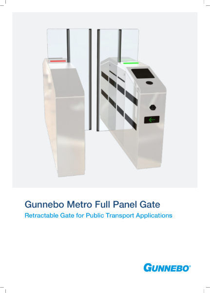 Metro Full Panel Ticketing Gate