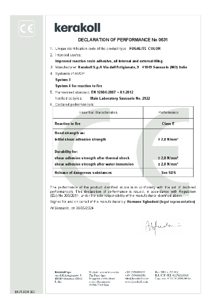 Fugalite Color DoP: EN.IT.0631.000