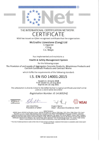 IS EN ISO14001:2015 Certification