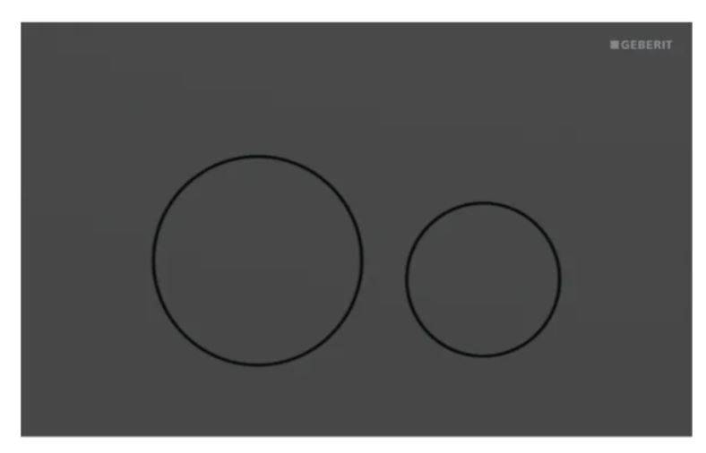 Geberit Sigma40 flush plate for dual flush, round - Actuator Plate and Cover Plate