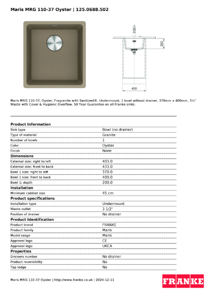 Product Sheet 125.0688.502