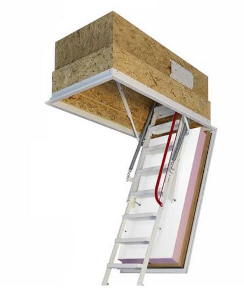 Klimatec 160 - Passivhaus Loft Ladder - Retractable Loft Ladder