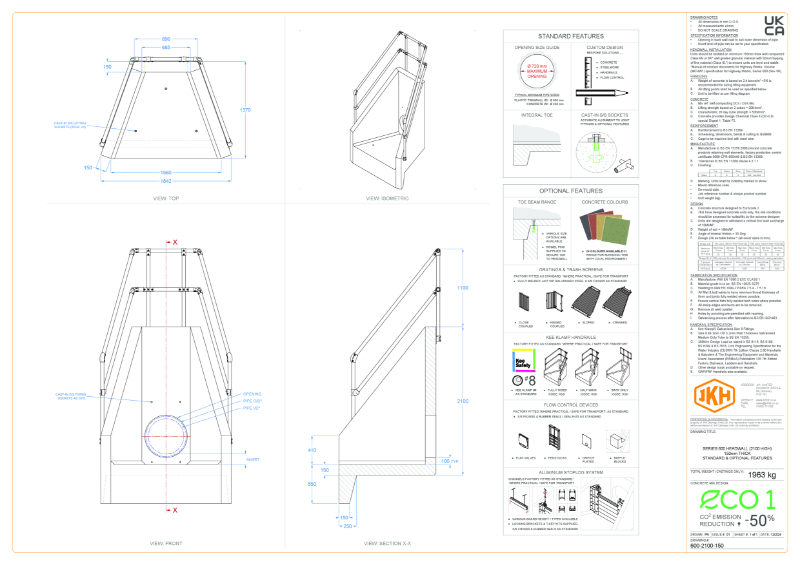 SERIES 600 HEADWALL (150mm THICK, 2100mm HIGH)