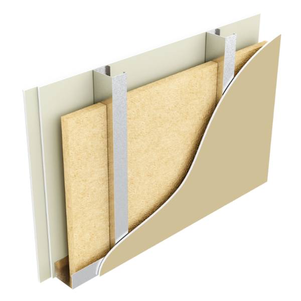 Metsec SFS infill wall with RCM Densglas sheathing board, British Gypsum Gyproc plasterboard