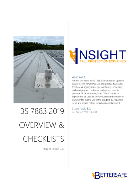 BS 7883:2019: - OVERVIEW & CHECKLISTS