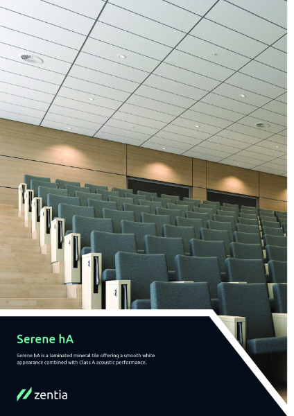 Serene hA - Product Data Sheet TDS 141.5.03.25