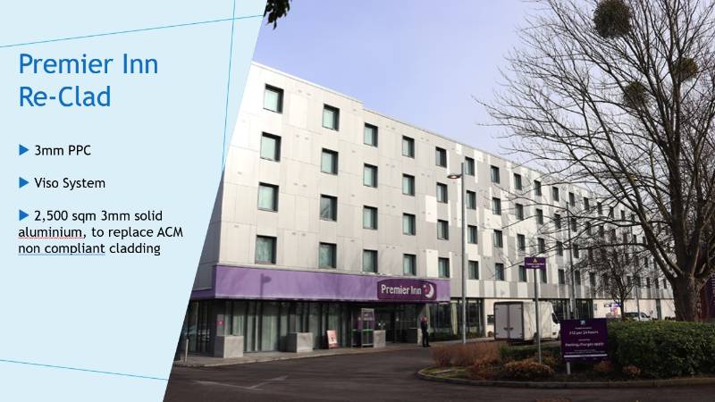 Viso Rainscreen System - Premier Inn Re-Clad