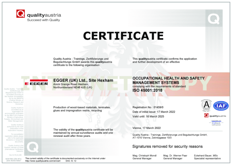 ISO 45001:2018 Occupational Health and Safety Management Systems