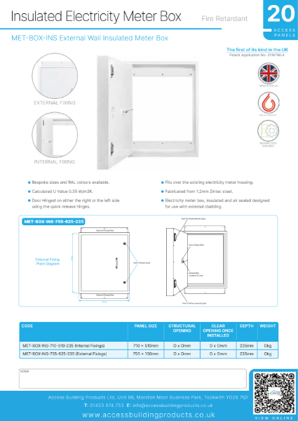 Insulated Electricity Meter Box Brochure