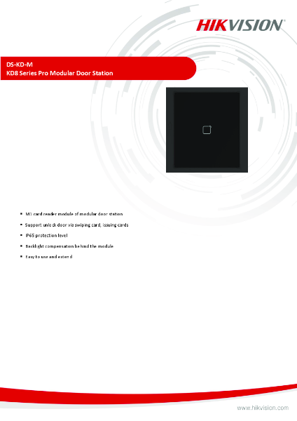 DS-KD-M - Product Data Sheet