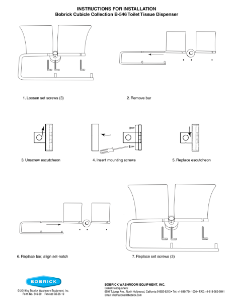 Instructions for Installation B-546