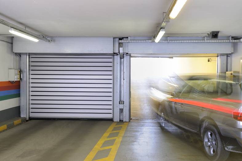 Efaflex High speed security carpark door - High speed security carpark door.