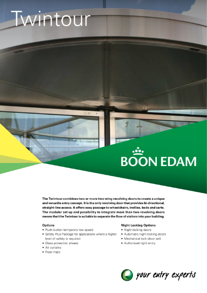 Twintour - Double Revolving Door | Product Brochure