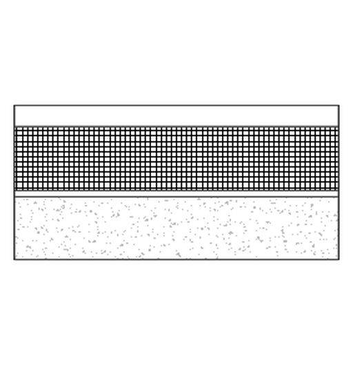 Flat reinforced bitumen inverted roof on composite concrete and steel deck