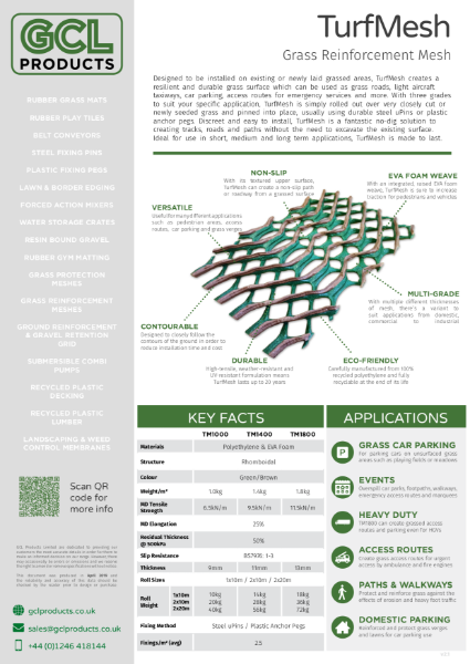 TurfMesh Grass Reinforcement Mesh Quick Guide