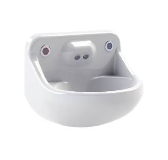 KWC DVS High Security V2 Wash Basin and Backplate Set