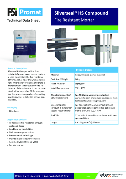 TDS009 - V2.1 - Silverseal HS Compound - June 2024