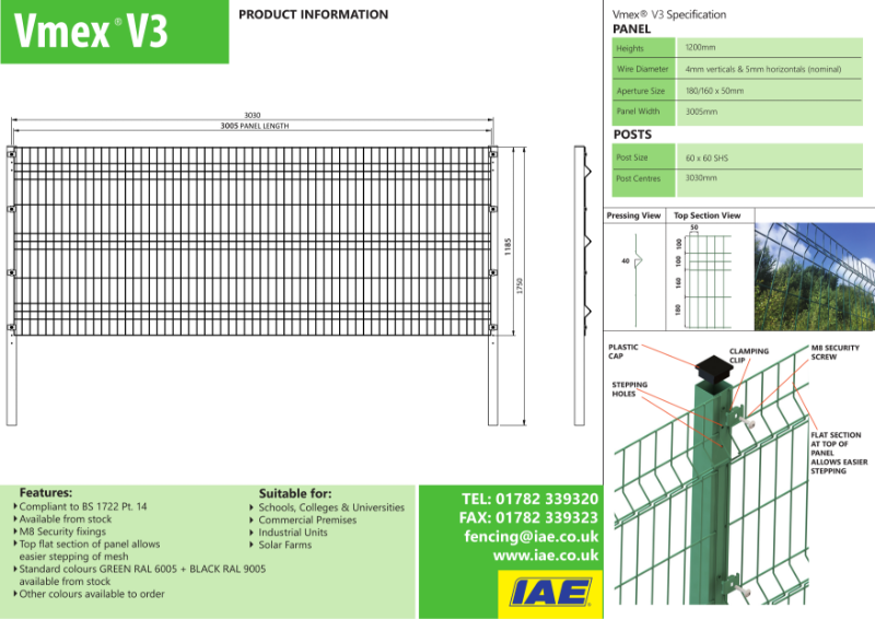 VMEX-V3-1200 mm datasheet