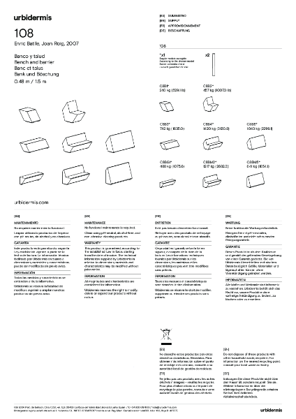 108 Bench Assembly instructions