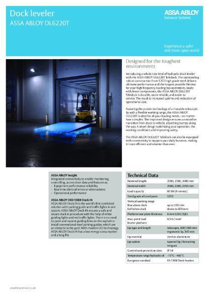 ASSA_ABLOY_DL6220T_Product_Leaflet