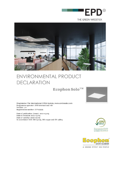 Solo - Environmental Product Declaration - Expire 2026