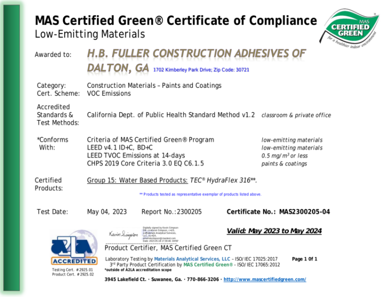 Certificate of Compliance