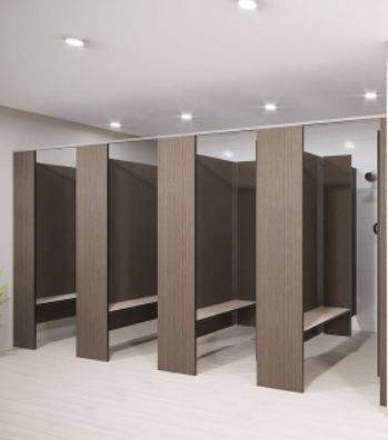 Shower cubicle - Floor Mounted Overhead Braced (FO-S)