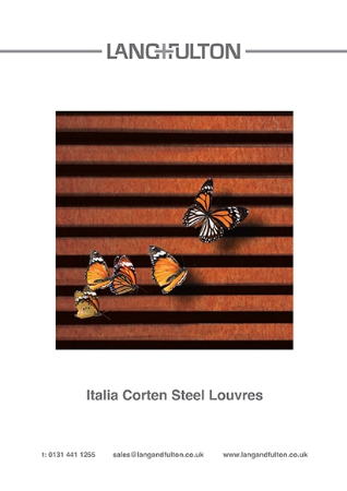 Italia Corten Steel Louvres