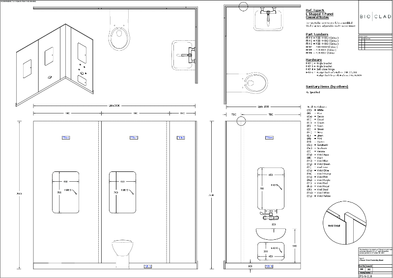 Biopod Type N L Shaped 4 Panel
