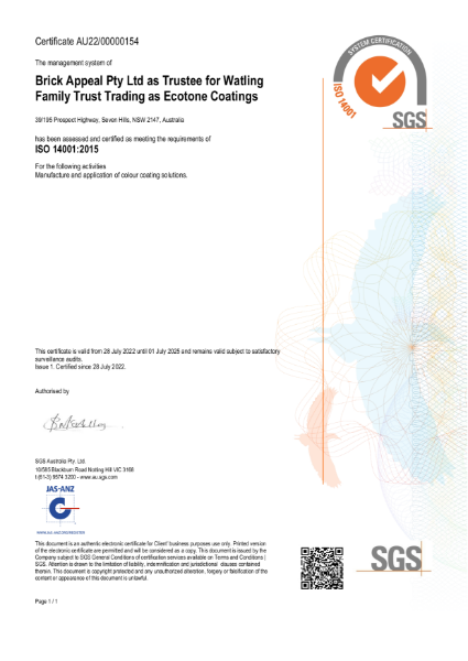 ISO 14001:2015 Certification