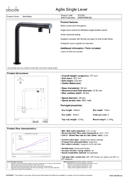 Agilis (Matt Black) Consumer Specification