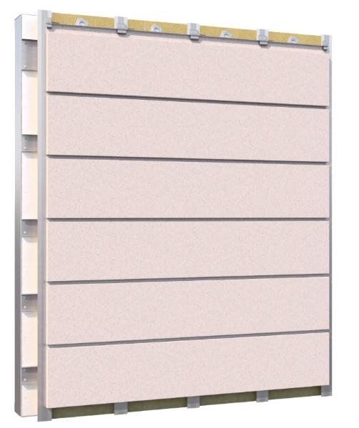 Optima Clip Plank Pressed Rainscreen Cladding System - Metal Rainscreen Cladding System