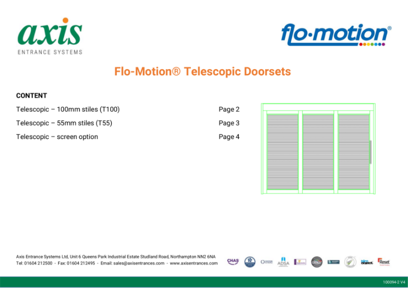 Axis Flo-Motion Telescopic Doorsets (PDF) V4
