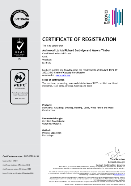 PEFC Certificate