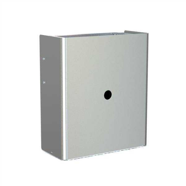 Wall mounted waste bin with square opening, 25 L - Wall mounted waste bin