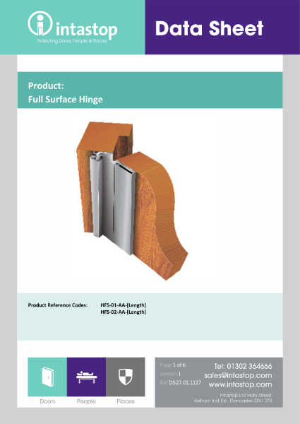 Data Sheet - Full Surface Hinge