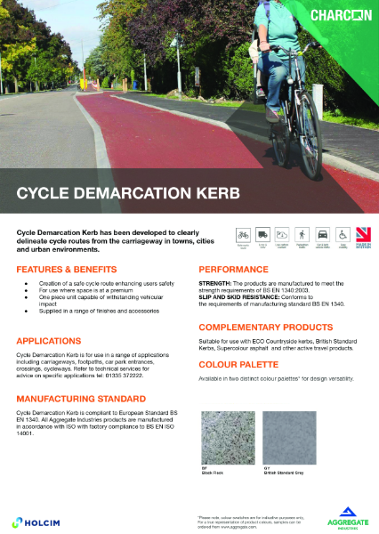 Cycle Demarcation Kerb TDS