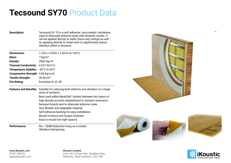 Tecsound® SY70 Data Sheet