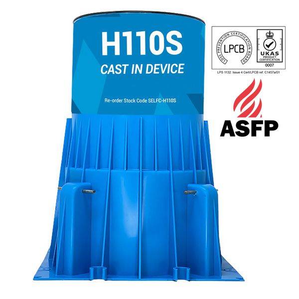 110mm Sure Snap Cast in Fire Collar - Fire Collar