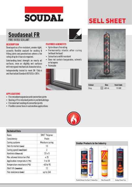 Soudaseal FR - Sell Sheet